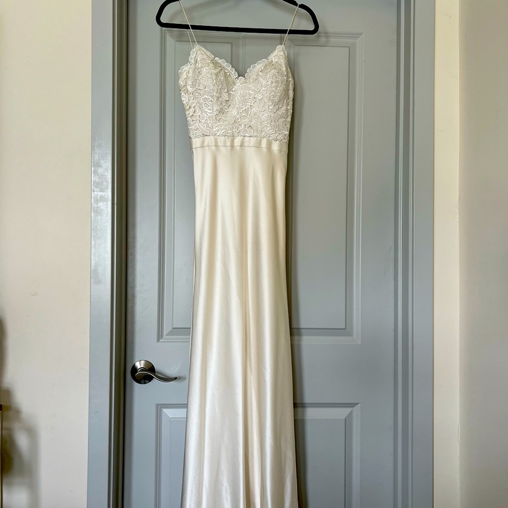 Catherine Deane Ivory Havanna Corset + Silk Skirt Wedding Dress
